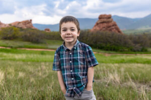 Littleton family photographer South Valley Open Space park Colorado red rocks toddler kids baby girl boy photography