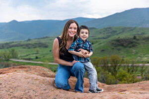 Littleton family photographer South Valley Open Space park Colorado red rocks toddler kids baby girl boy photography