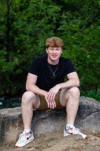 Littleton high school senior boy teenager Arapahoe Class of 2024 photography twins brothers Morrison Mt. Falcon Colorado