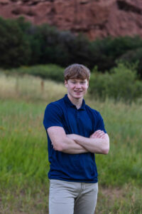 Littleton high school senior boy teenager Arapahoe Class of 2024 photography twins brothers Morrison Mt. Falcon Colorado
