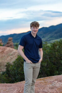 Littleton high school senior boy teenager Arapahoe Class of 2024 photography twins brothers Morrison Mt. Falcon Colorado