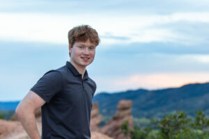 Littleton high school senior boy teenager Arapahoe Class of 2024 photography twins brothers Morrison Mt. Falcon Colorado