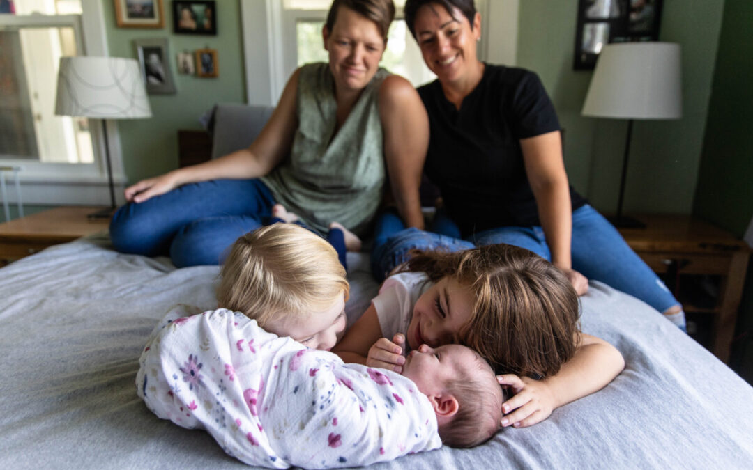 Newborn lifestyle in-home photo session for baby Simone by Littleton photographer