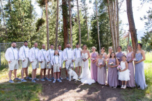 Littleton wedding photographer Breckenridge mountain bride and groom outdoors outside husband wife Mr. Mrs. dog family photography Colorado