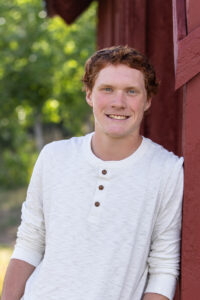 Littleton high school senior photographer Golden Colorado Clear Creek river park photography sunset foothills ginger basketball boy teenager
