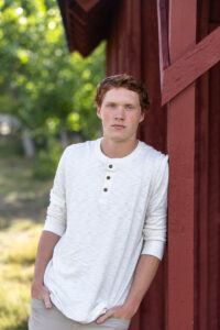 Littleton high school senior photographer Golden Colorado Clear Creek river park photography sunset foothills ginger basketball boy teenager