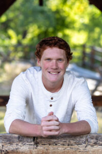 Littleton high school senior photographer Golden Colorado Clear Creek river park photography sunset foothills ginger basketball boy teenager