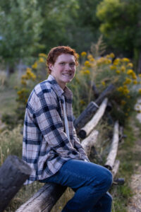 Littleton high school senior photographer Golden Colorado Clear Creek river park photography sunset foothills ginger basketball boy teenager