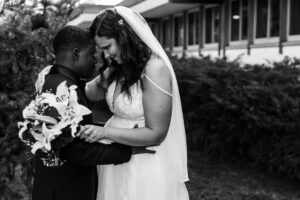 Littleton wedding photographer church bride and groom Colorado photography Lutheran ceremony dress vows marriage married reception cake