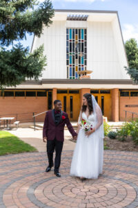 Littleton wedding photographer church bride and groom Colorado photography Lutheran ceremony dress vows marriage married reception cake
