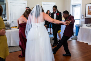 Littleton wedding photographer church bride and groom Colorado photography Lutheran ceremony dress vows marriage married reception cake dance
