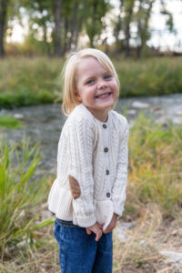 Littleton family photographer McCabe Meadows Colorado sunset photography twins kids mother father son daughter river bridge