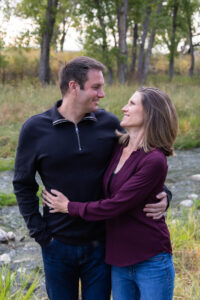 Littleton family photographer McCabe Meadows Colorado sunset photography twins kids mother father son daughter river bridge