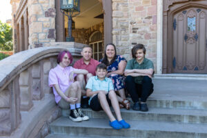 Littleton family photographer Highlands Ranch Mansion Colorado photography sons boys brothers high school senior