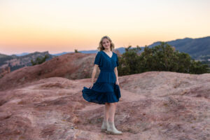 Littleton high school senior photographer South Valley Open Space park Ken Caryl Colorado red rocks photography sunset Kentucky visit teen girl soccer player