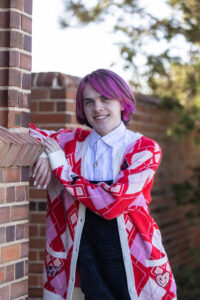 Littleton high school senior photographer Highlands Ranch Mansion Colorado photography teen boy pink hair cosmetology school 