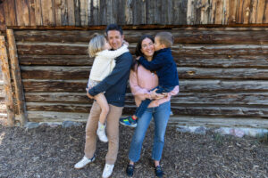 Littleton family photographer Colorado Clear Creek river in Golden twins brother sister mother father daughter son photography foothills fall
