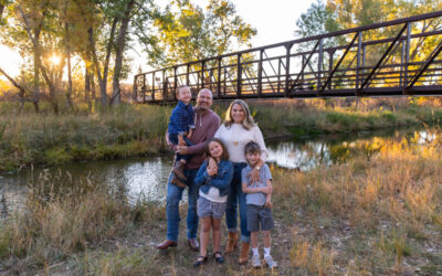 The {B} family at McCabe park by Littleton photographer