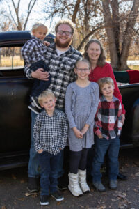 Littleton family photographer mini holiday photo session Santa Claus vintage truck Christmas Chatfield State park Colorado photography