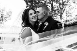 Littleton wedding photographer marriage married bride and groom husband wife kids mother father son daughter family fall photography Three Trees chapel ceremony