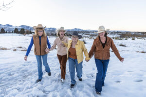 Littleton photographer with a mini session in the snow