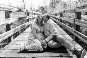 Littleton family photographer Writer's Vista park mother father son Colorado photography bridge lake foothills