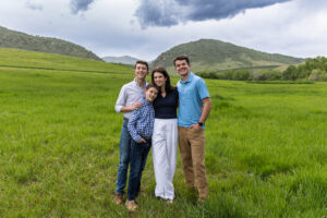 Littleton family photographer sons Mother's Day mother mom boys Hildebrand Ranch photo session Colorado foothills spring photography