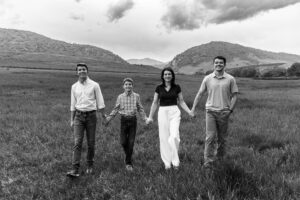 Littleton family photographer sons Mother's Day mother mom boys Hildebrand Ranch photo session Colorado foothills spring photography