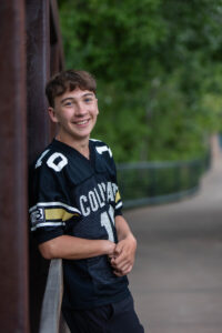 Littleton family and high school senior photographer Morrison Colorado photography CU buffs college bound church Platt Park boy Heritage teenager drums