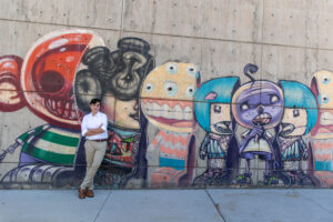 Littleton high school and senior family photographer Colorado Denver Performing Center for the Arts Buell theater photography Broadway twins cousins boy girl teenagers Chatfield mural 