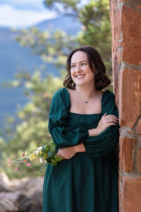 Littleton high school senior photographer Mt. Falcon South Valley park Colorado sunset red rocks Front Range Christian teenager photography theater