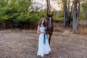 Littleton high school senior photographer horse ranch Chatfield State Park Colorado photography sunset equestrian stable Arapahoe teen teenager