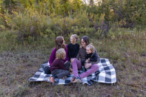 Littleton family photographer Lair O' the Bear fall leaves Colorado sunset photography kids siblings brother sisters mother father son daughters