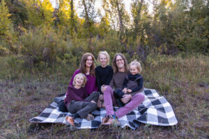 Littleton family photographer Lair O' the Bear fall leaves Colorado sunset photography kids siblings brother sisters mother father son daughters