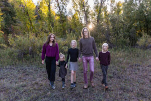 Littleton family photographer Lair O' the Bear fall leaves Colorado sunset photography kids siblings brother sisters mother father son daughters