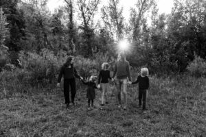 Littleton family photographer Lair O' the Bear fall leaves Colorado sunset photography kids siblings brother sisters mother father son daughters