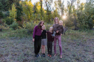 Littleton family photographer Lair O' the Bear fall leaves Colorado sunset photography kids siblings brother sisters mother father son daughters