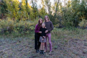 Littleton family photographer Lair O' the Bear fall leaves Colorado sunset photography kids siblings brother sisters mother father son daughters