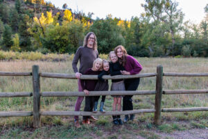 Littleton family photographer Lair O' the Bear fall leaves Colorado sunset photography kids siblings brother sisters mother father son daughters
