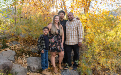 The {M} family photo session at Clear Creek in Golden, Colorado