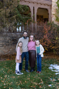 Littleton family photographer Highlands Ranch Mansion Colorado mother father daughters sisters siblings kids fall Christmas photography
