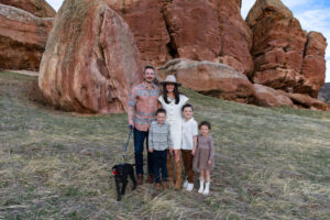 Littleton family photographer Ken Caryl Living magazine Best Version Media Colorado red rocks photography dog children mother father kids mini session siblings Bradford Perley park