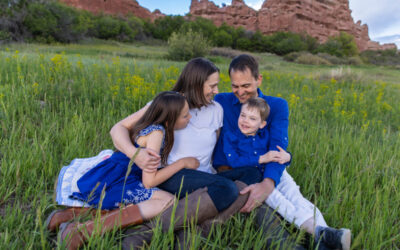 The {S} family at South Valley park by Littleton photographer