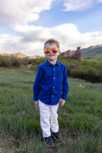 Littleton family photographer South Valley Open Space park red rocks kids mother father son daughter photography summer light Colorado