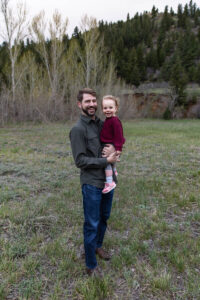 Littleton family photographer Lair O' the Bear park photography mountain foothills Colorado mother father daughter maternity baby bump