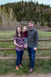 Littleton family photographer Lair O' the Bear park photography mountain foothills Colorado mother father daughter maternity baby bump