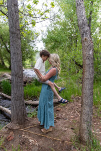 Littleton family photographer Colorado mother father son birthday photography foothills river Bear Creek state park little boy