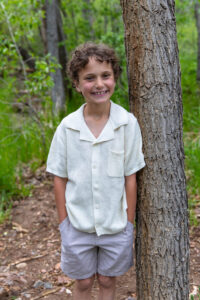 Littleton family photographer Colorado mother father son birthday photography foothills river Bear Creek state park little boy