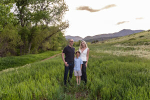 Littleton family photographer Colorado mother father son birthday photography foothills river Bear Creek state park little boy