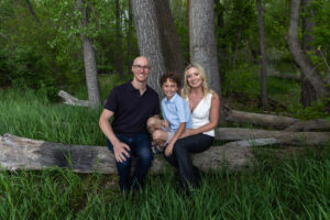Littleton family photographer Colorado mother father son birthday photography foothills river Bear Creek state park little boy